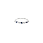 Load image into Gallery viewer, Diamonds Sapphire Trio Ring

