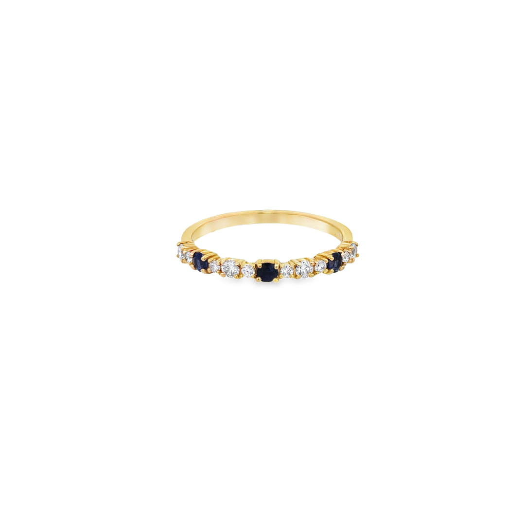 Diamonds Sapphire Trio Ring