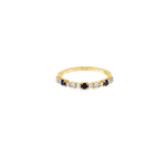 Load image into Gallery viewer, Diamonds Sapphire Trio Ring
