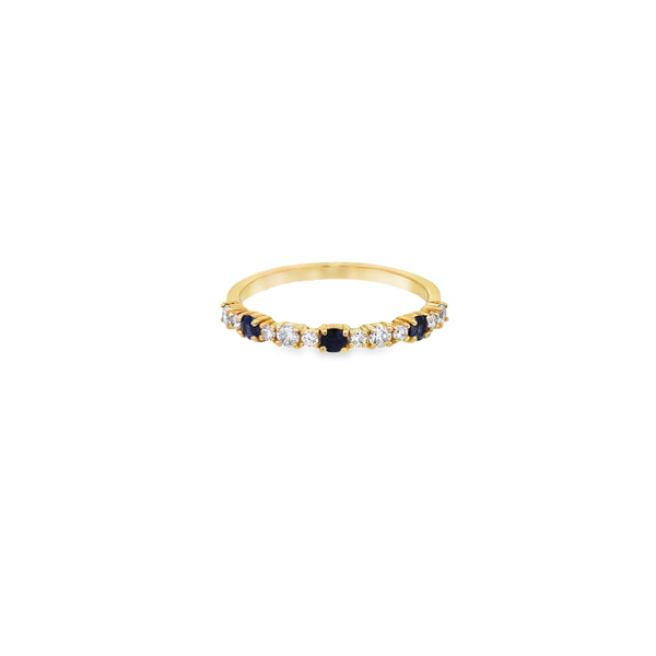 Diamonds Sapphire Trio Ring