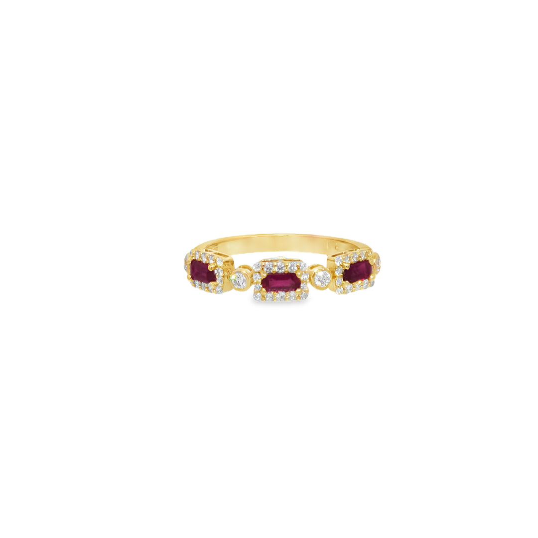 Movement Gemstone Ring