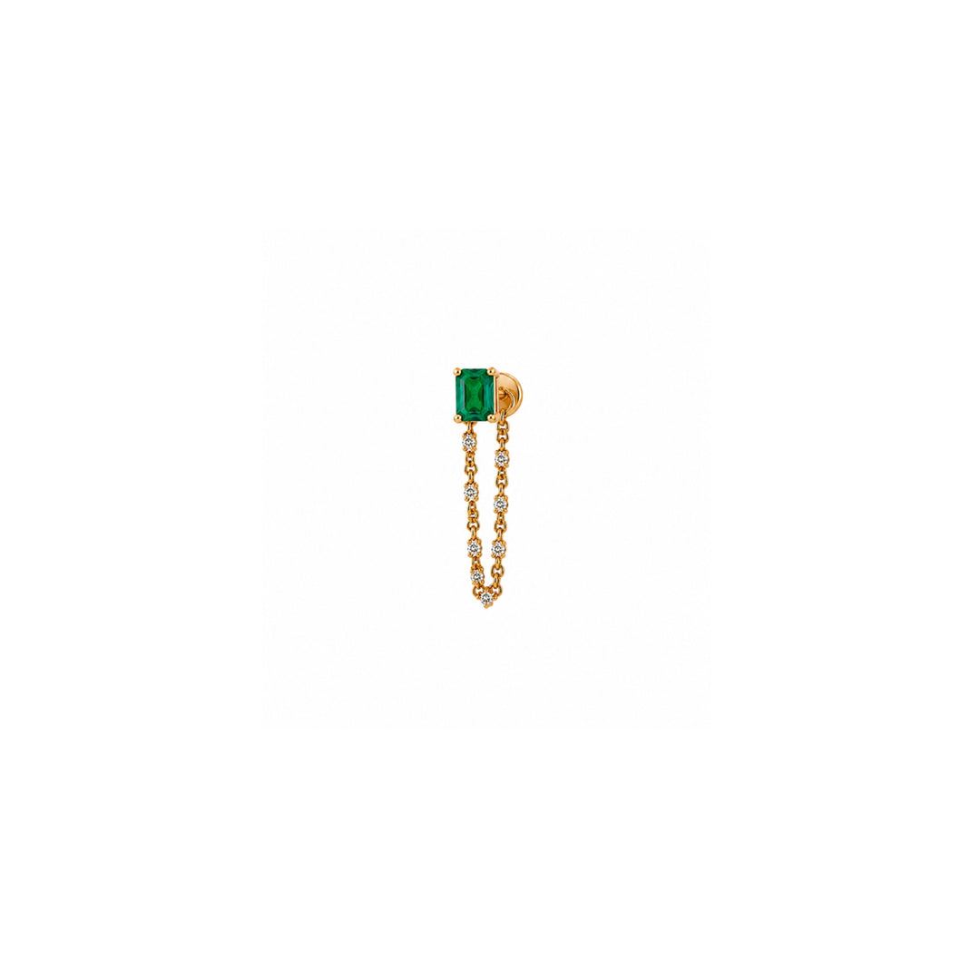 Emerald Piercing & Diamond Chain