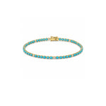 Load image into Gallery viewer, Turquoise Tennis Bracelet
