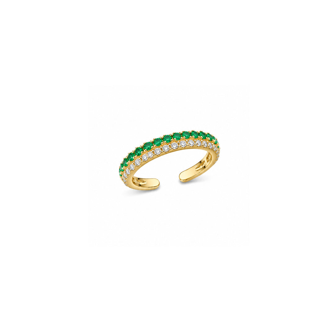 Gemstone & Diamond Earcuff