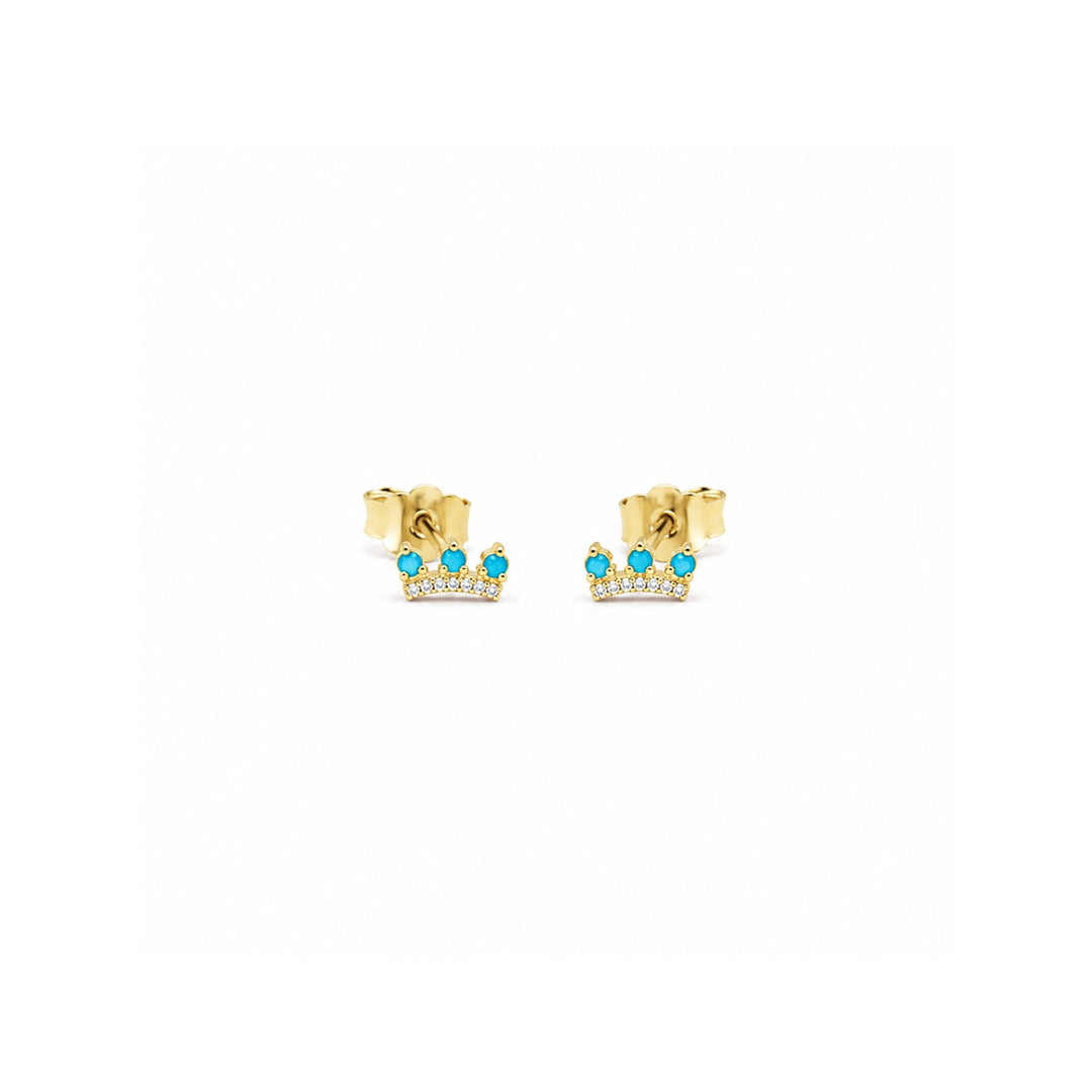 Triple Turquoise & Diamond Piercing/Earring
