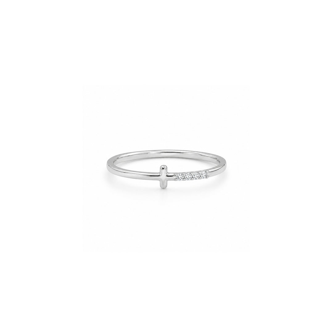 Cross & Diamonds Ring