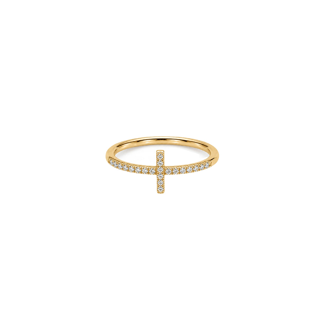 Diamond Cross Ring