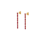Load image into Gallery viewer, Ruby String Earrings
