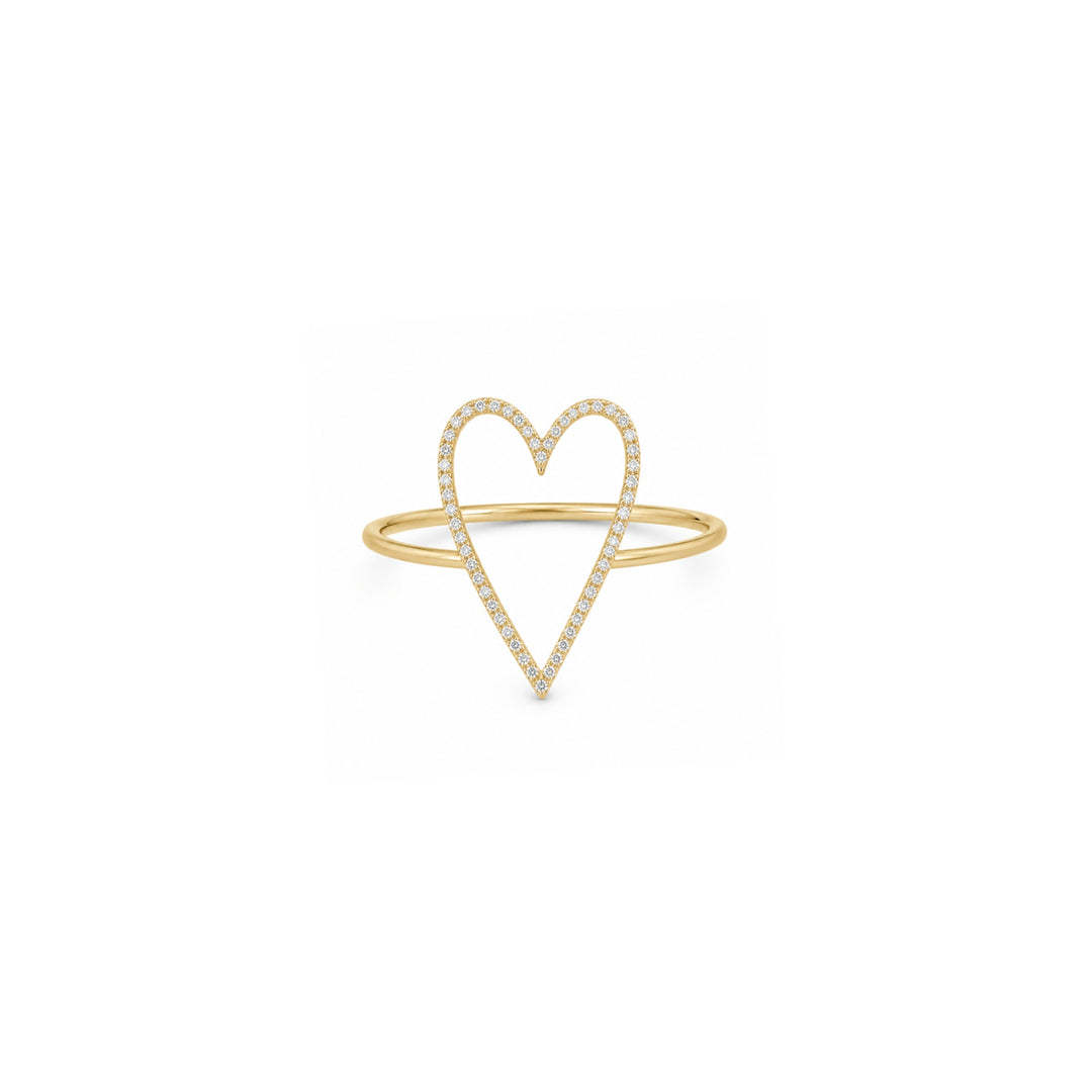 Diamond Heart Ring