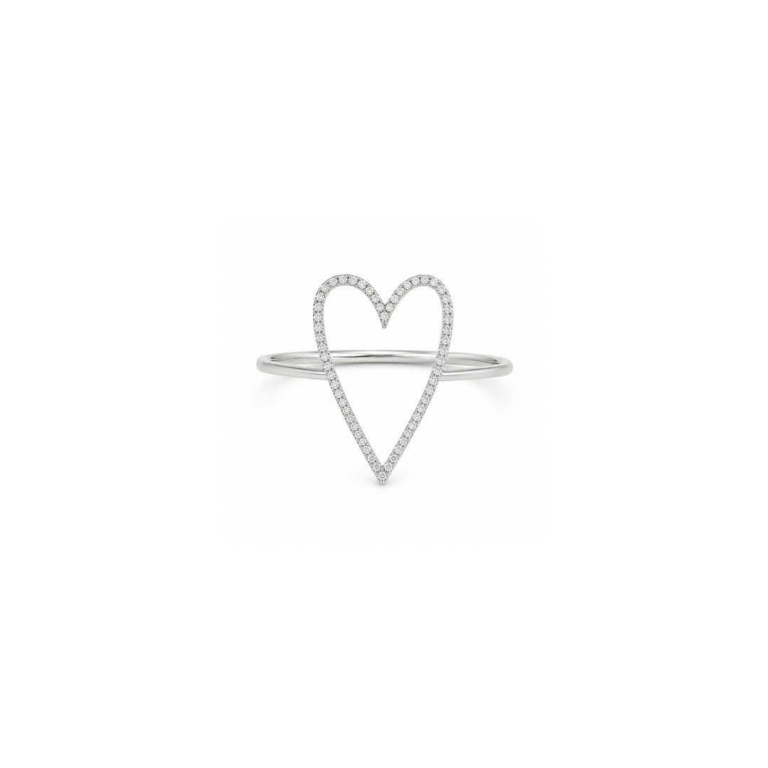 Diamond Heart Ring