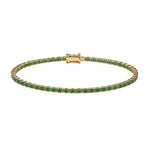 Load image into Gallery viewer, Emerald Tennis Bracelet

