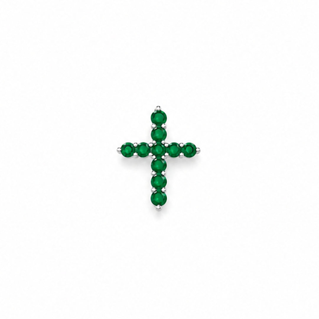 Emeralds Cross Pendant
