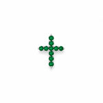 Load image into Gallery viewer, Emeralds Cross Pendant
