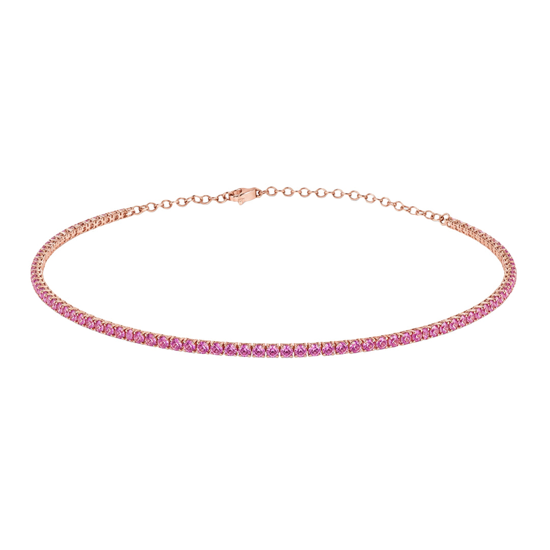 Pink Sapphire Choker Necklace
