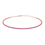 Load image into Gallery viewer, Pink Sapphire Choker Necklace
