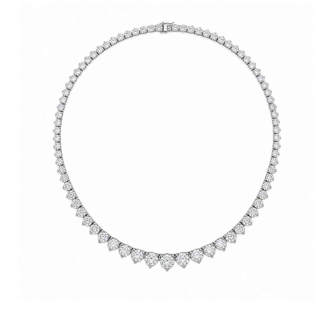 Graduated Lab Diamond Tennis Necklace