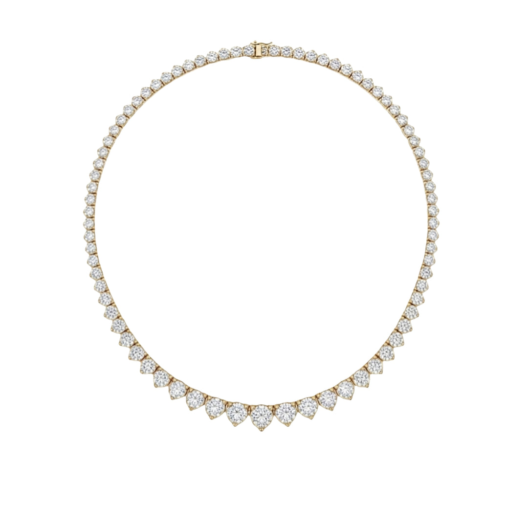Graduated Lab Diamond Tennis Necklace