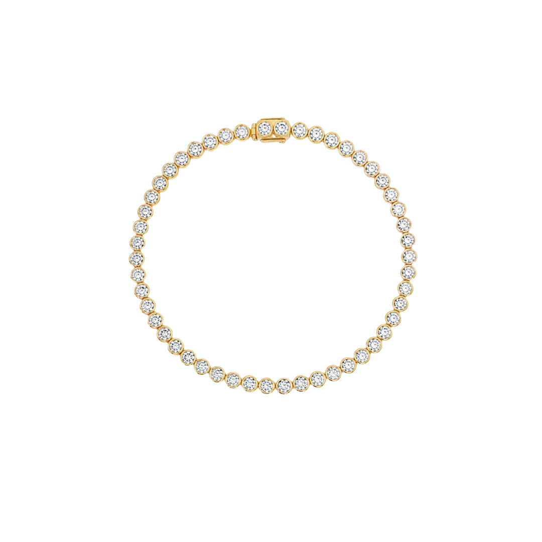Bezel Lab Diamond Tennis Bracelet