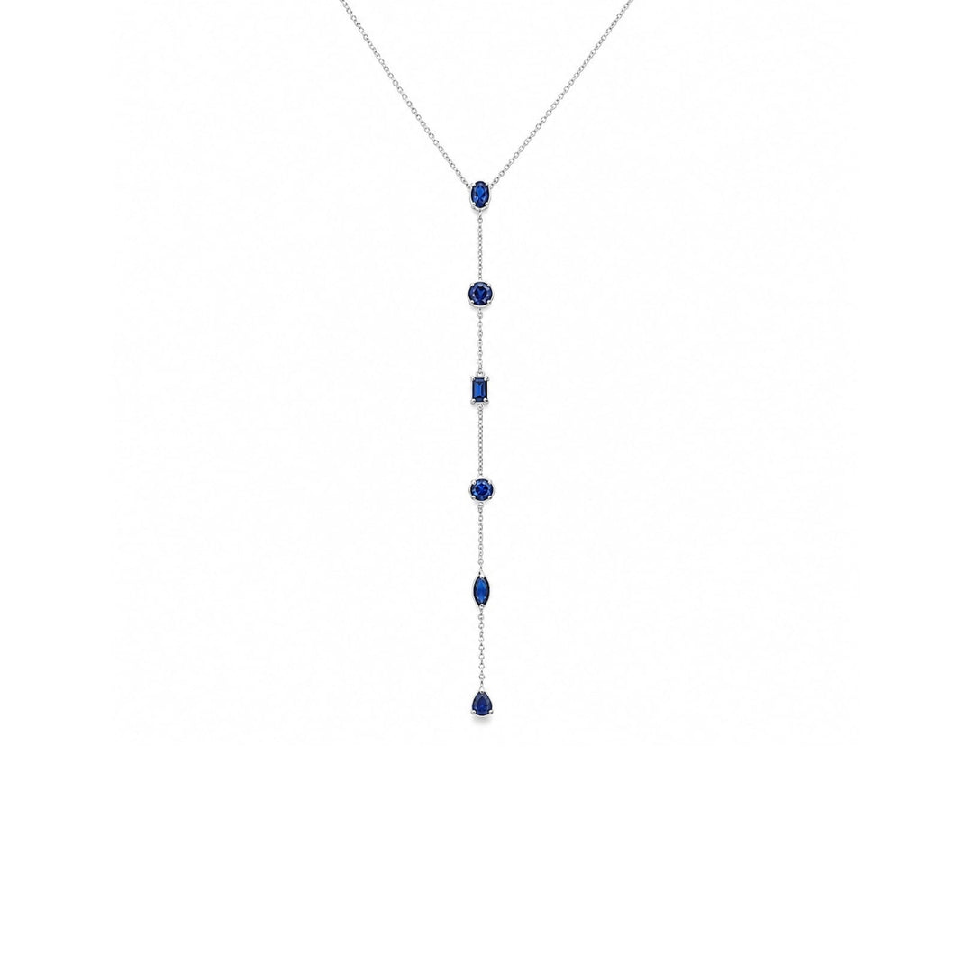 Sapphire Lariat Necklace