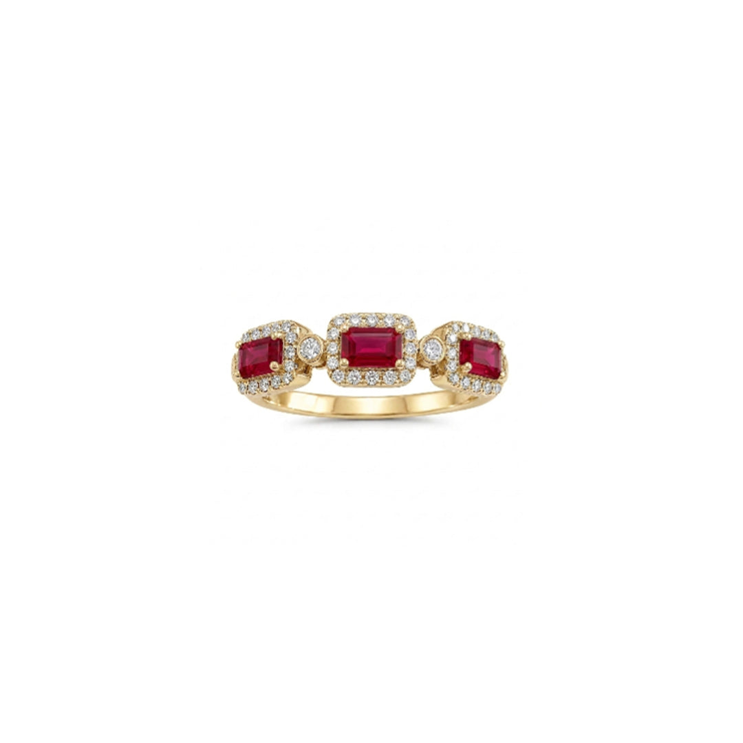 Movement Gemstone Ring