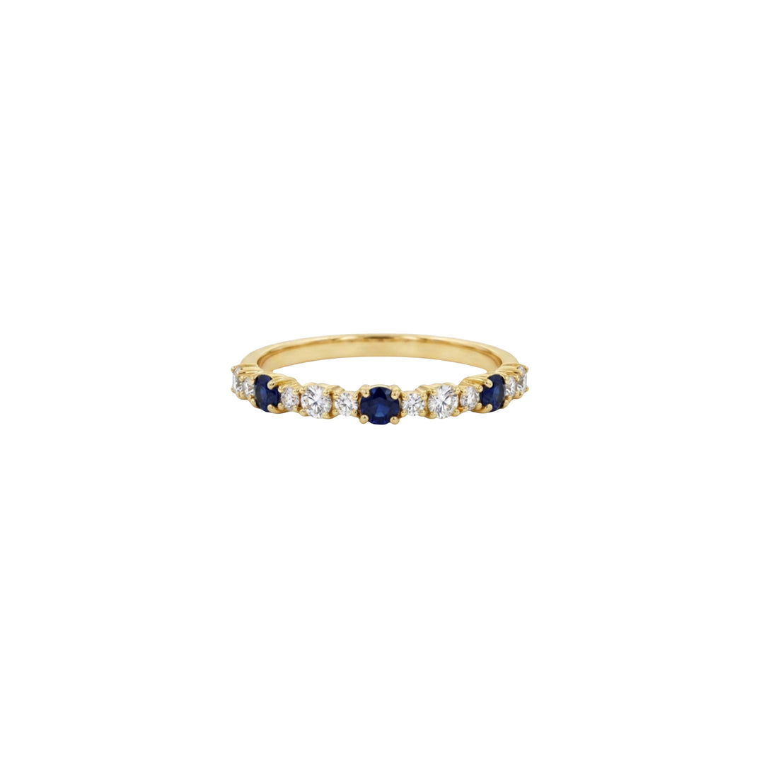 Diamonds Sapphire Trio Ring