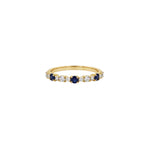 Load image into Gallery viewer, Diamonds Sapphire Trio Ring
