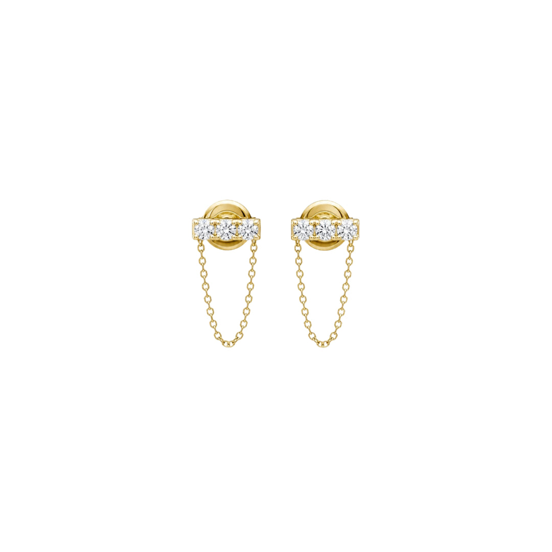 Diamond Bar Chain Piercing/Earrings
