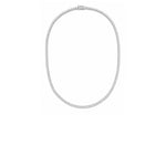 Load image into Gallery viewer, Three-Prong Diamond Tennis Necklace
