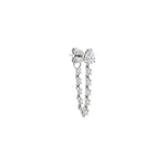 Load image into Gallery viewer, Pear-shaped Diamond Piercing &amp; Diamond Chain
