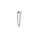 Load image into Gallery viewer, Emerald Cut Diamond Chain Piercing
