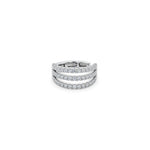 Load image into Gallery viewer, Three-Row Diamond Earcuff
