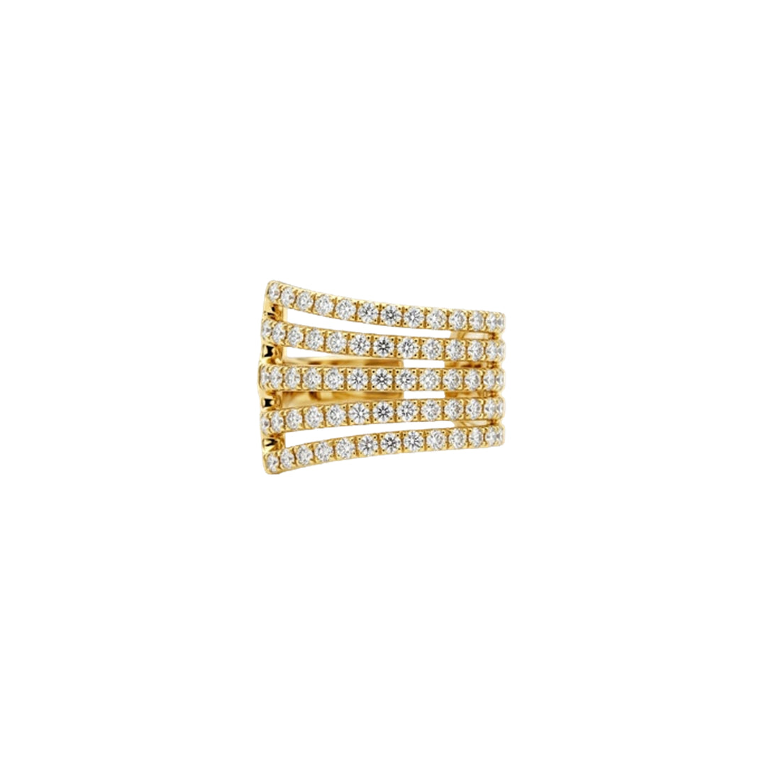 Five-Row Diamond Earcuff