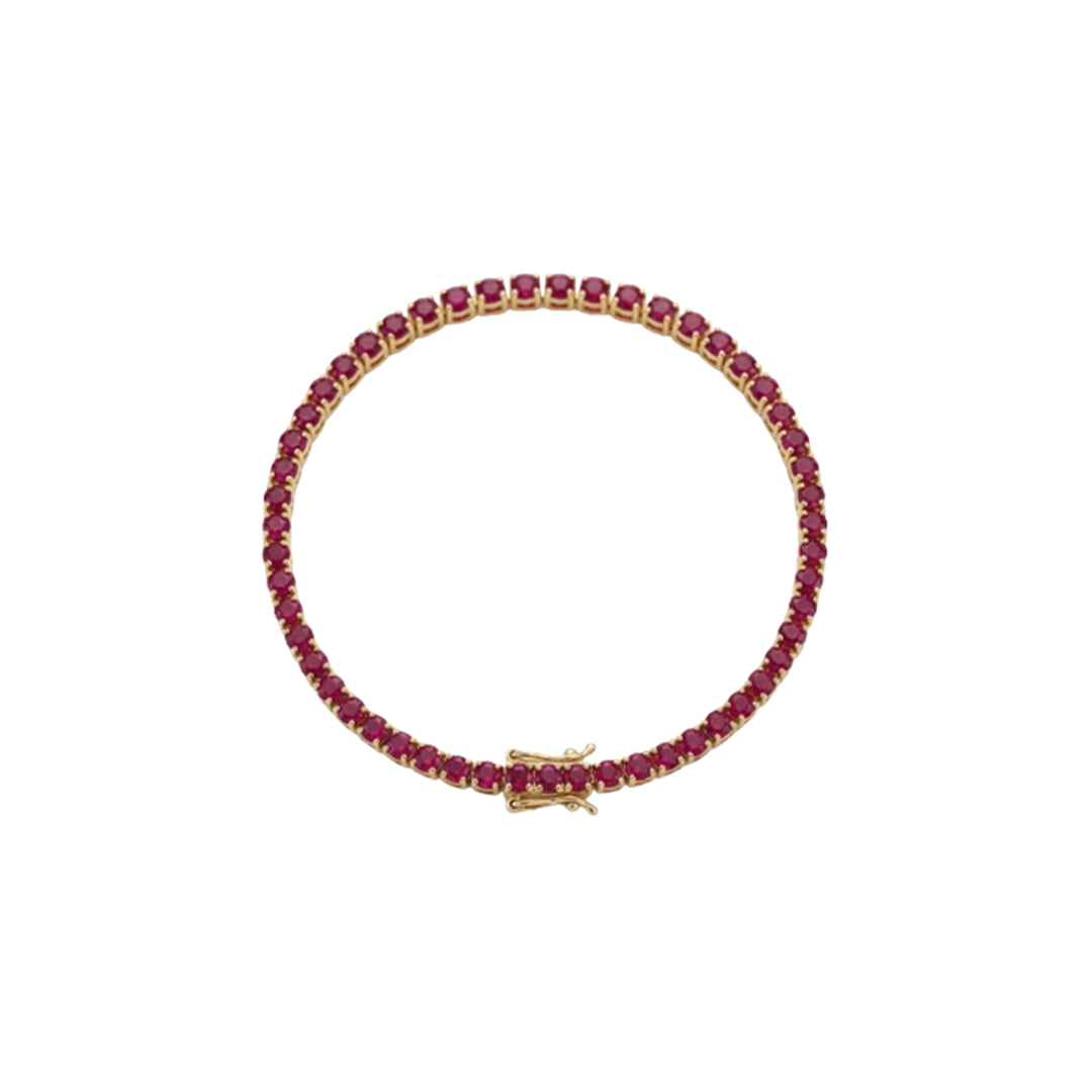 Ruby Tennis Bracelet