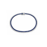 Load image into Gallery viewer, Gemstone &amp; Diamond Tennis Bracelet
