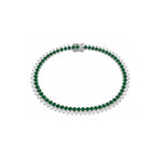 Load image into Gallery viewer, Gemstone &amp; Diamond Tennis Bracelet
