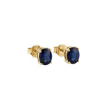 Load image into Gallery viewer, Oval Sapphire Studs
