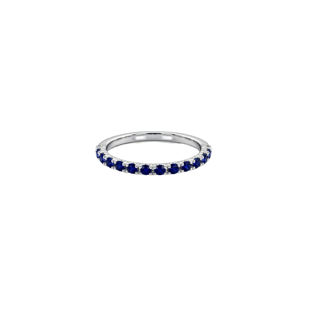 Gemstone Half Eternity Ring
