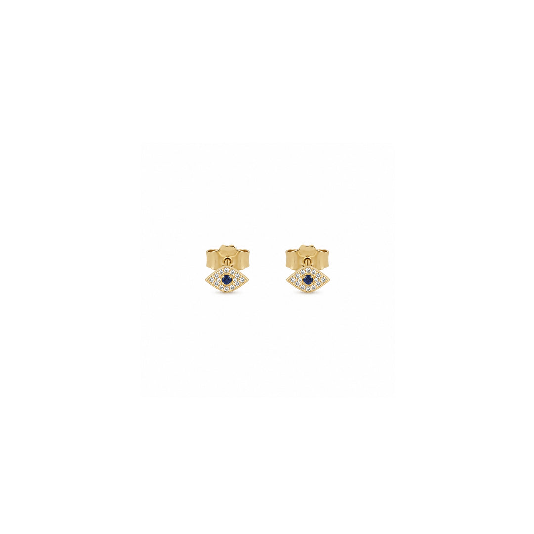 Diamond and Sapphire Eye Piercing/Earrings