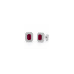 Load image into Gallery viewer, Ruby &amp; Diamond Studs

