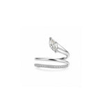 Load image into Gallery viewer, Marquise Diamond Spiral Ring
